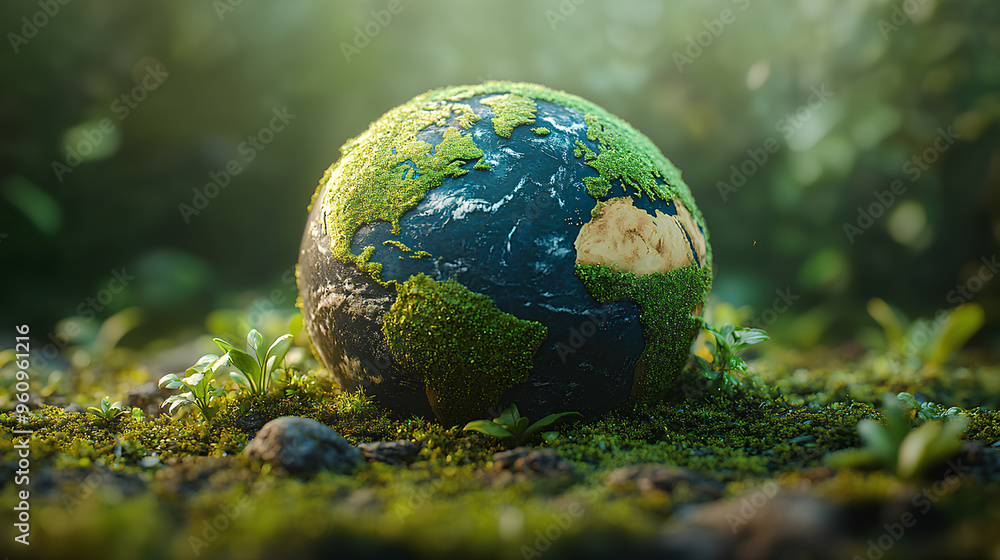 save the green planet concept with green Earth globe, Earth Day save the green planet concept with green Earth globe, Earth Day