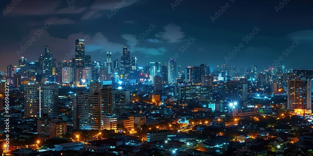 Obraz premium city at night