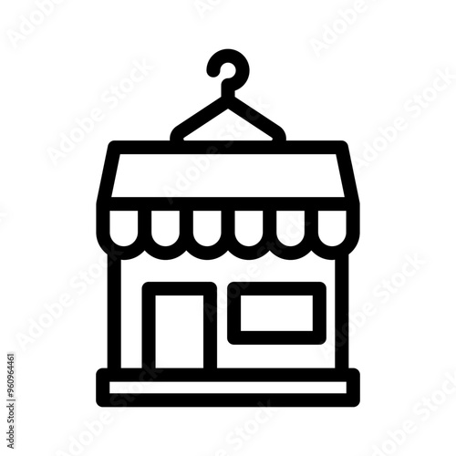 25 thrift shop line icon illustration vector graphic