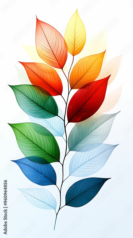 Serene Whispers - Watercolor Leaves Abstract with Delicate Sound Waves and Dreamlike Clarity Serene Whispers - Watercolor Leaves Abstract with Delicate Sound Waves and Dreamlike Clarity