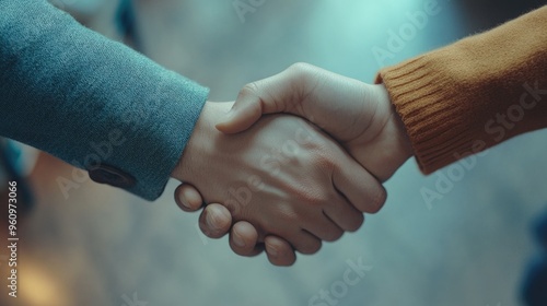 Wallpaper Mural Handshake - Business, Collaboration, Agreement Torontodigital.ca