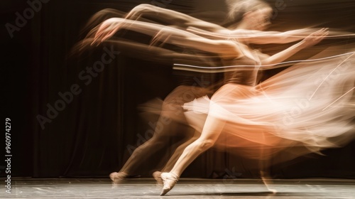 Blurred Ballet Dancer in Motion