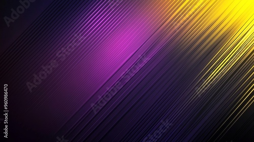 Abstract background with diagonal purple and yellow stripes.