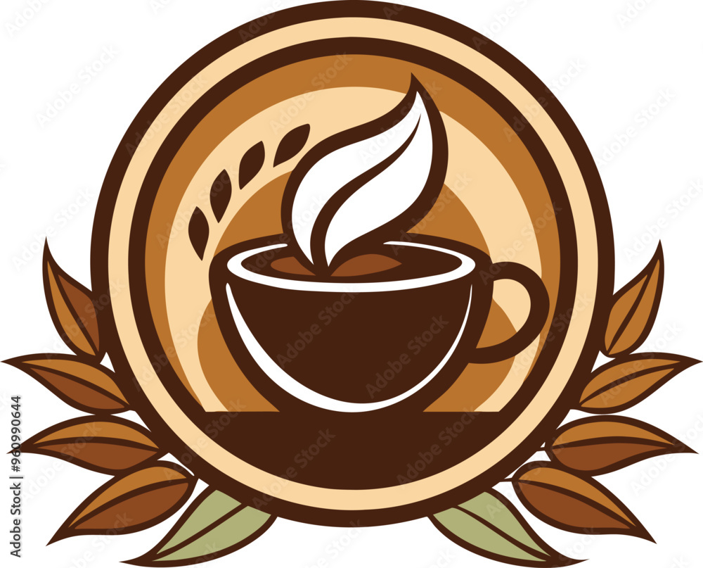 Obraz premium Elegant Minimalist Coffee for Modern and Organic Branding