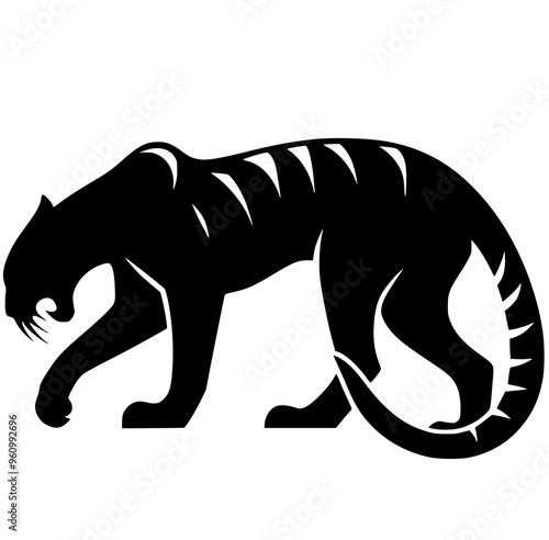 Silhouette of a ferocious predator