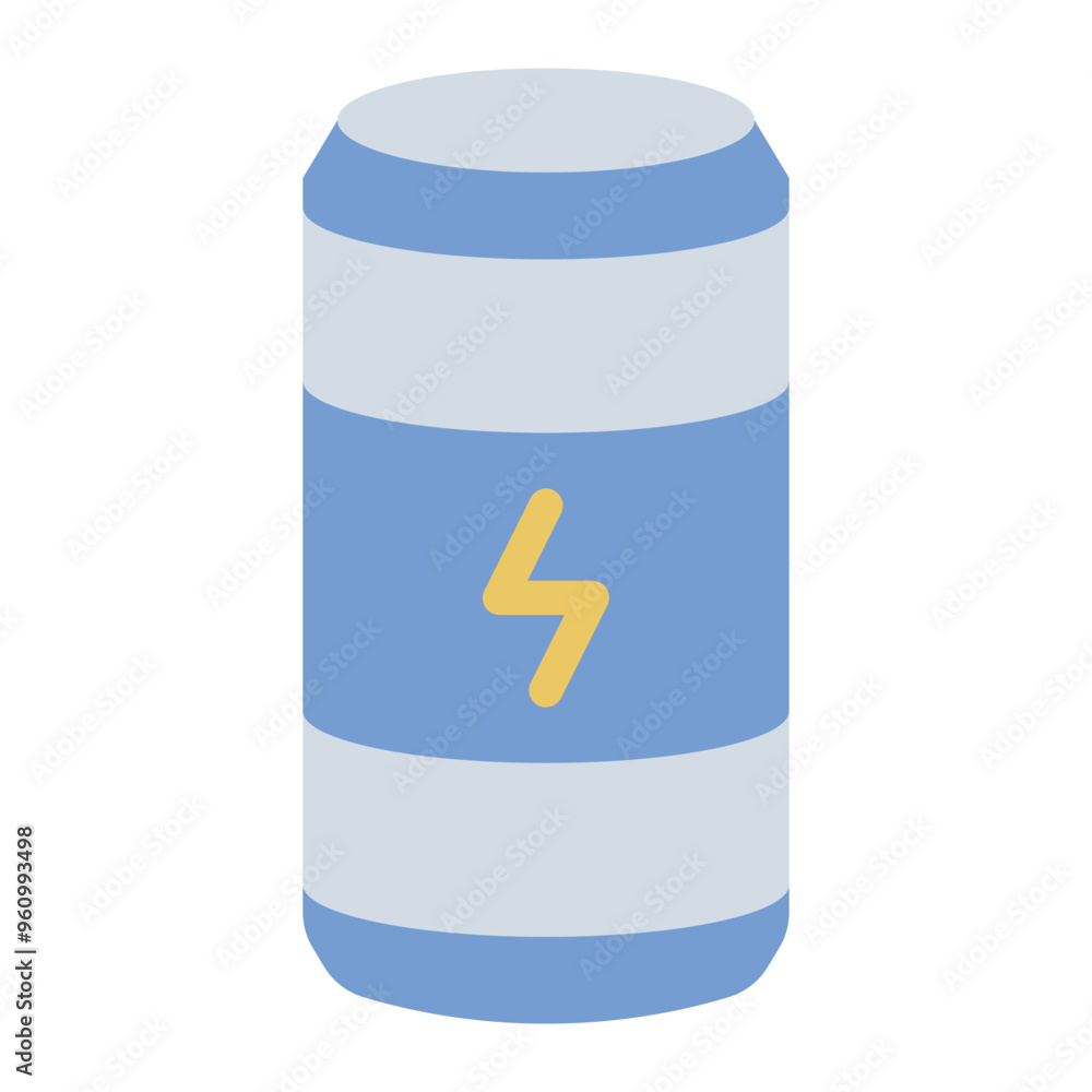 Energy drink icon representing hydration for hockey players. Energy drink icon representing hydration for hockey players.