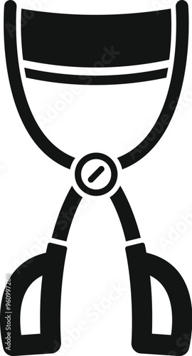 Wallpaper Mural Black glyph icon for an eyelash curler, a beauty tool used for curling eyelashes Torontodigital.ca