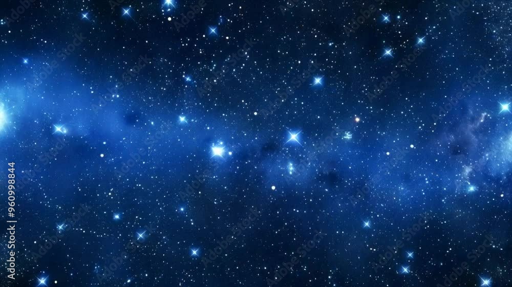 A dark blue sky filled with countless bright stars, with some brighter stars shining. A dark blue sky filled with countless bright stars, with some brighter stars shining.