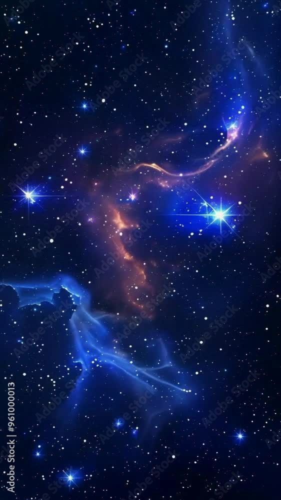 A beautiful night sky filled with twinkling stars and swirling nebulae. A beautiful night sky filled with twinkling stars and swirling nebulae.