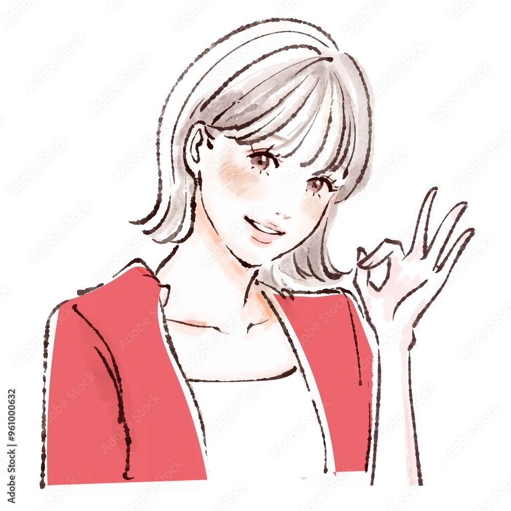女性・女の子のイラスト素材 女性・女の子のイラスト素材