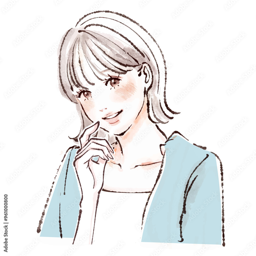 女性・女の子のイラスト素材 女性・女の子のイラスト素材