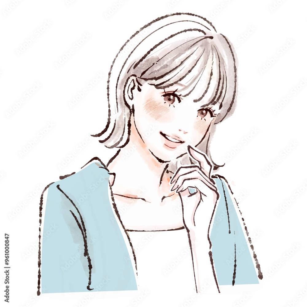 女性・女の子のイラスト素材 女性・女の子のイラスト素材
