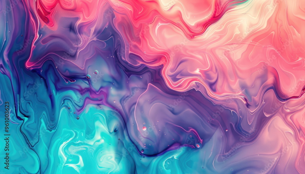 Fototapeta premium Abstract Swirling Liquid Art