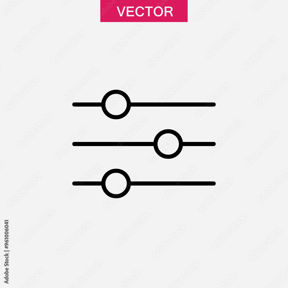 Control volume icon, Audio adjusting sign vector flat black illustration for web and app..eps Control volume icon, Audio adjusting sign vector flat black illustration for web and app..eps
