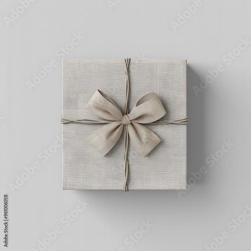 Isolated red gift box with festive ribbon and bow, perfect for Christmas, birthday, or any special occasion