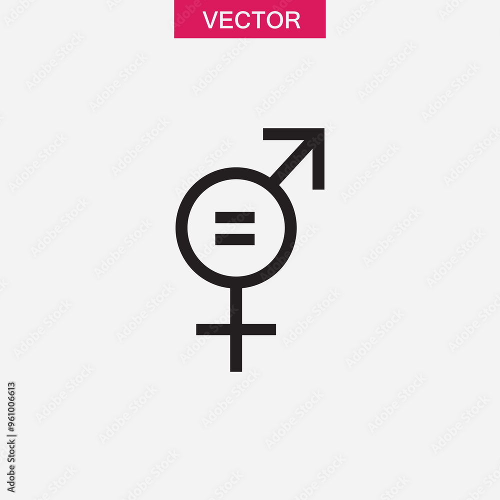 Gender equal sign vector, Men and woomen equal icon trendy style illustration for web and app..eps Gender equal sign vector, Men and woomen equal icon trendy style illustration for web and app..eps
