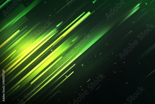 Abstract green and yellow stripes background.