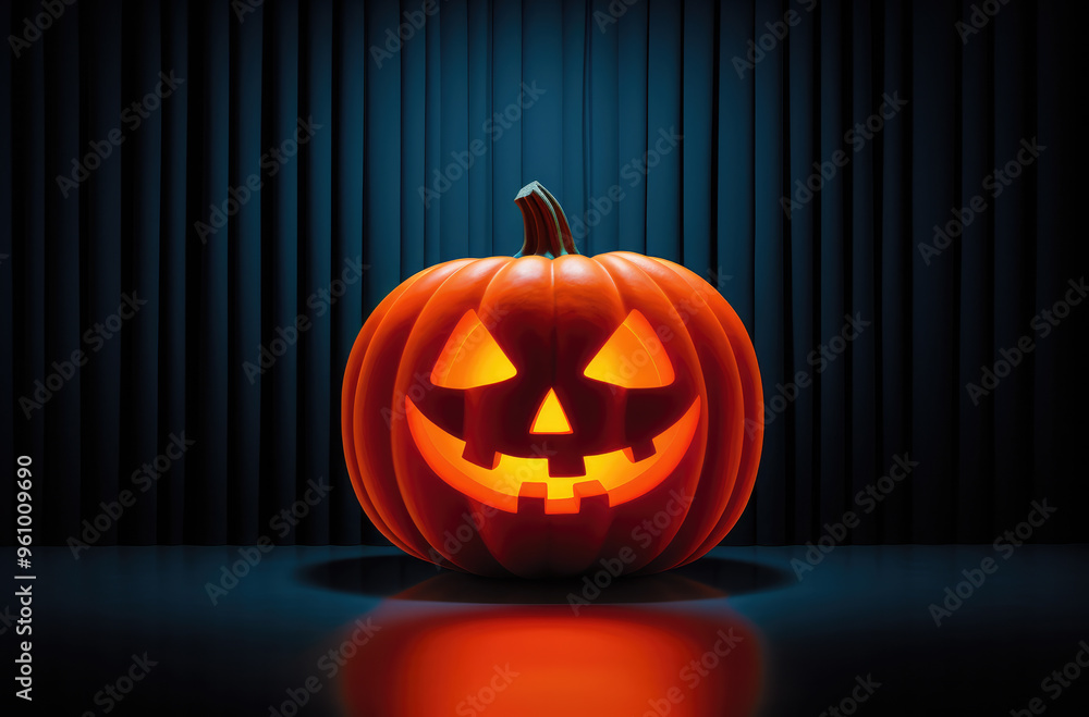 Halloween night. Candle lit Halloween Pumpkins. Halloween Backdrop with spooky pumpkins. Halloween night. Candle lit Halloween Pumpkins. Halloween Backdrop with spooky pumpkins.