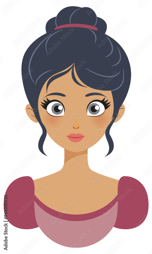 Elegant Princess Portrait Illustration Elegant Princess Portrait Illustration