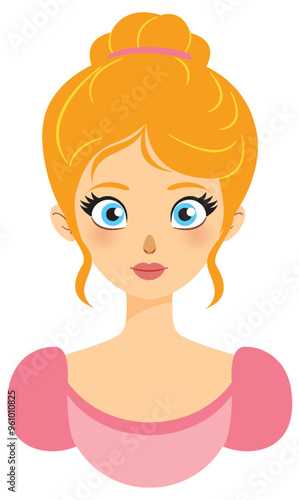Elegant Princess Portrait Illustration