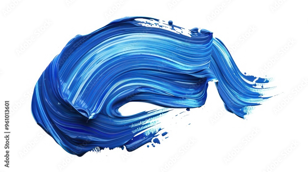 Abstract Blue Paint Stroke Abstract Blue Paint Stroke