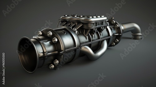 A 3D render of an ATV air intake restrictor photo