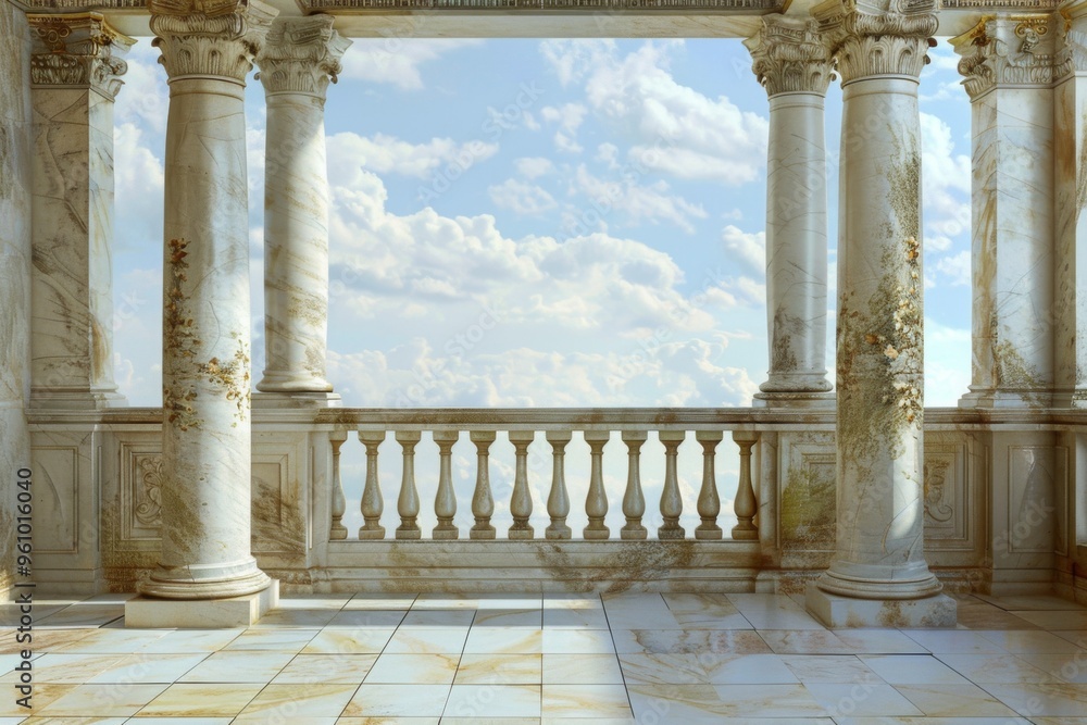 Fototapeta premium Classical Building Balcony