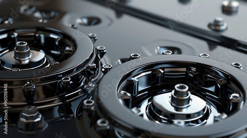 Wallpaper Mural A detailed 3D render of a sidebyside fuel tank Torontodigital.ca