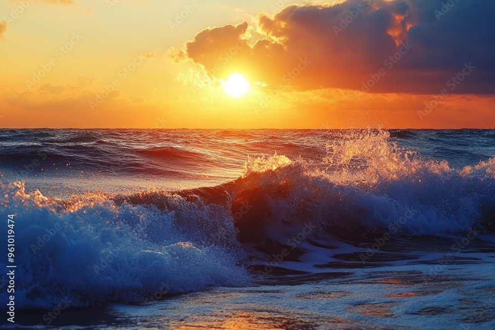 Waves in the sea and a hundred thousand sun, ai Waves in the sea and a hundred thousand sun, ai