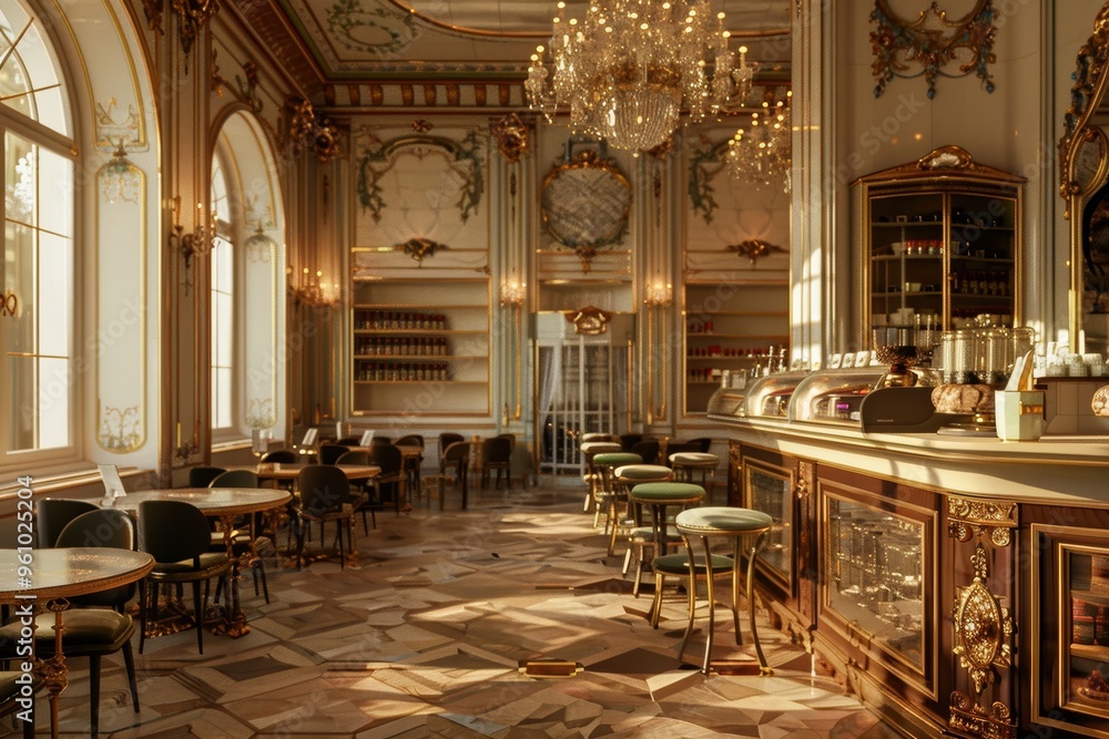 Classical Theme Cafe Interior Classical Theme Cafe Interior