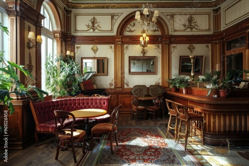 Classical Theme Cafe Interior