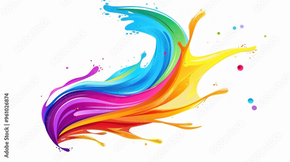 Abstract Colorful Paint Splash Abstract Colorful Paint Splash
