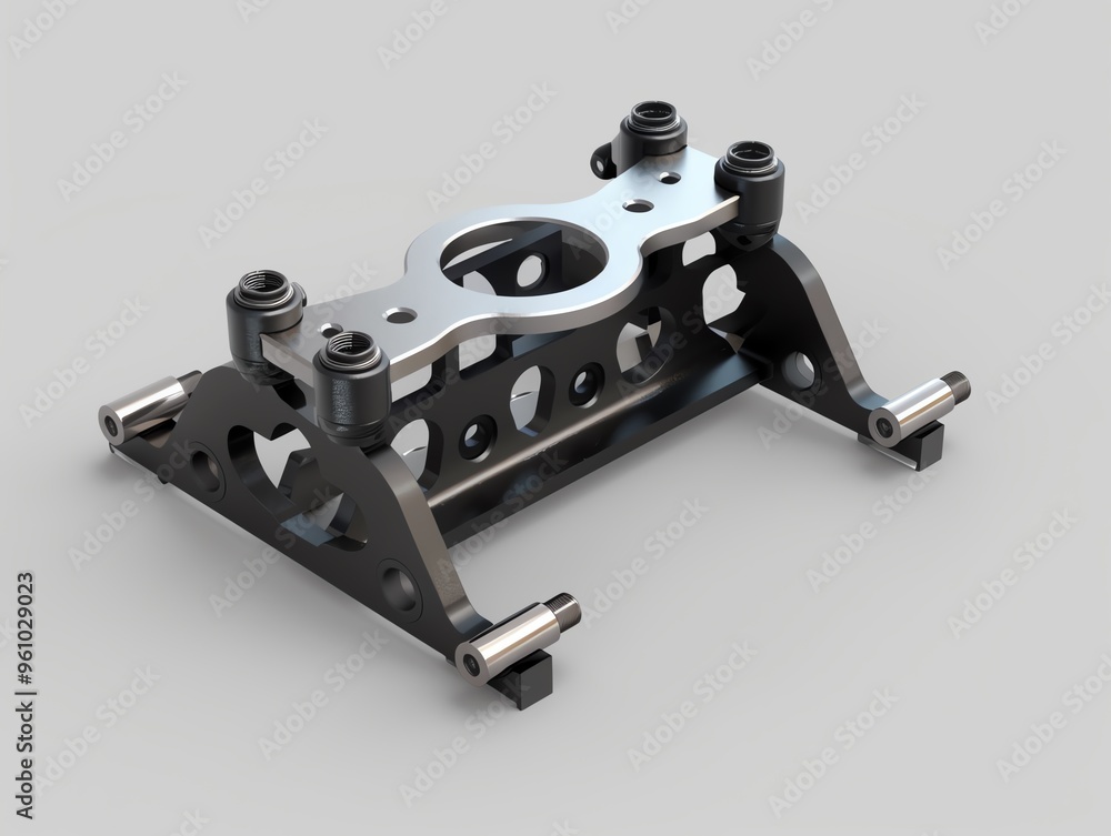 Naklejka premium A realistic 3D render of a UTV fuel pump bracket