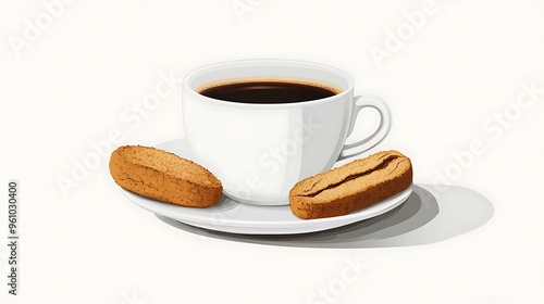 Coffee Break with Biscotti Cookies