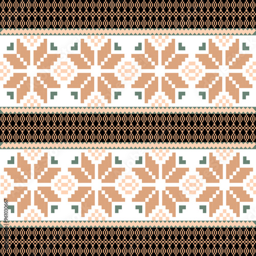 seamless knitted pattern