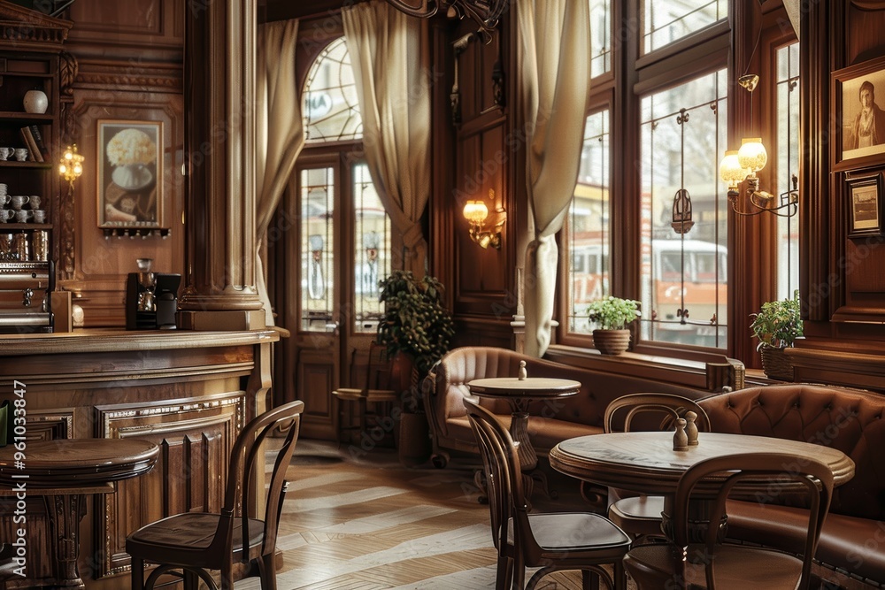 Classical Theme Cafe Interior Classical Theme Cafe Interior