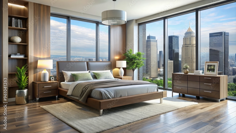 Modern furniture sets transform a city high-rise apartment building into a sleek and sophisticated oasis amidst the Modern furniture sets transform a city high-rise apartment building into a sleek and sophisticated oasis amidst the