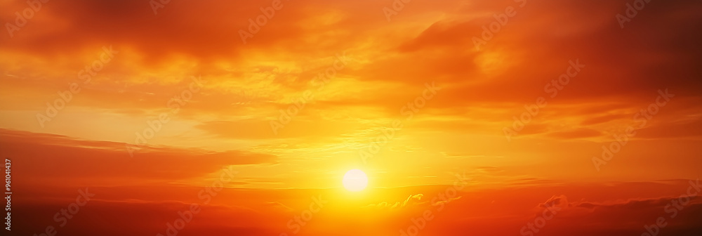 Obraz premium Beautiful sky at sunrise or sunset
