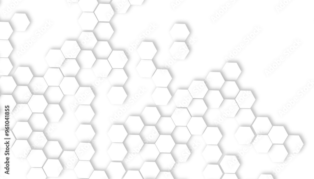 Vector illustration of hexagons pattern. Abstract background with hexagon and white Hexagonal Background. Vector illustration of hexagons pattern. Abstract background with hexagon and white Hexagonal Background.
