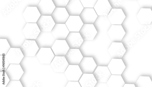 Abstract technology background and design element with hexagons pattern. Futuristic Hexagon background
