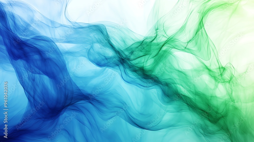 Abstract blue and green smoke-like texture background. Abstract blue and green smoke-like texture background.