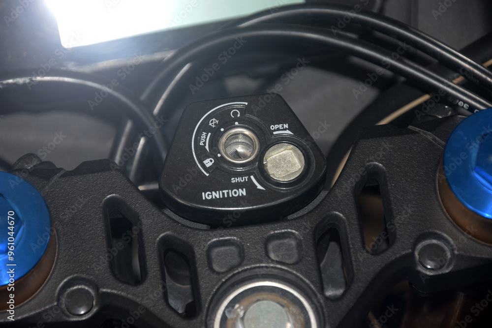ignition key on a motorbike ignition key on a motorbike
