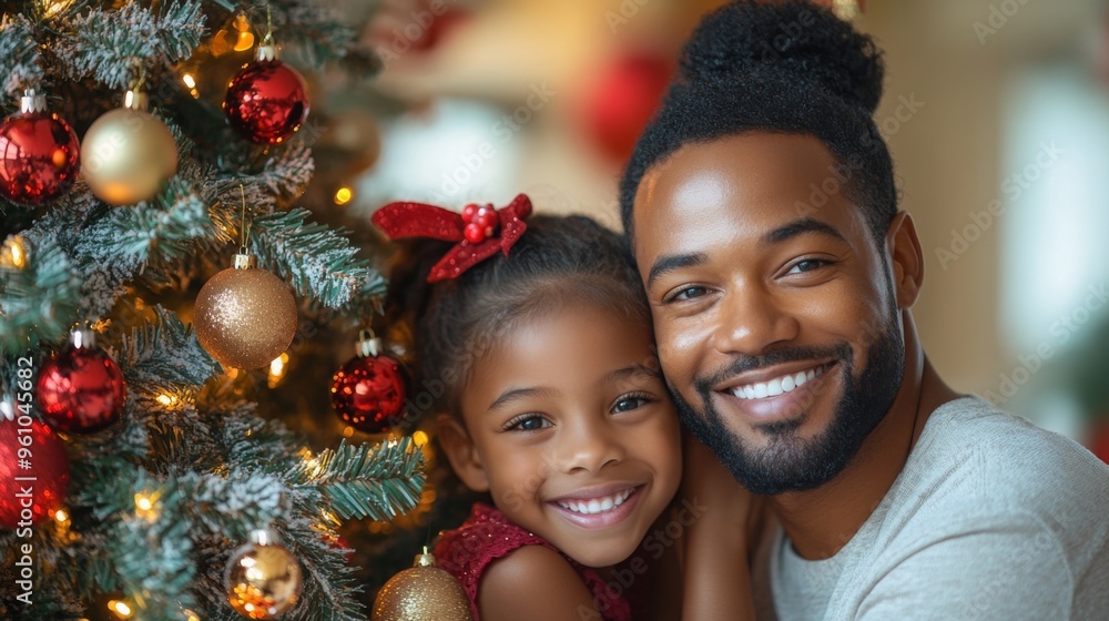 happiness parent and child in chrismas time happiness parent and child in chrismas time