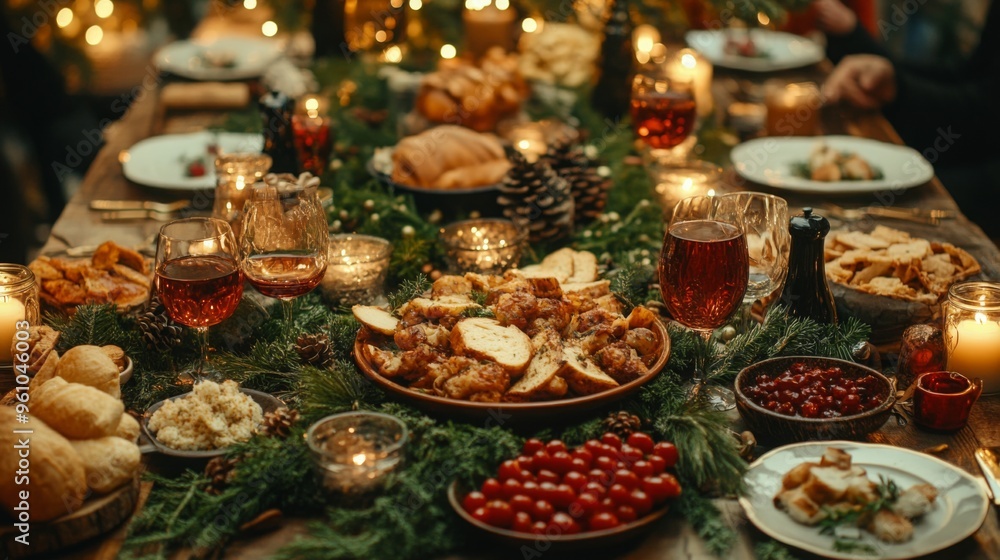 christmas table meal setting christmas table meal setting