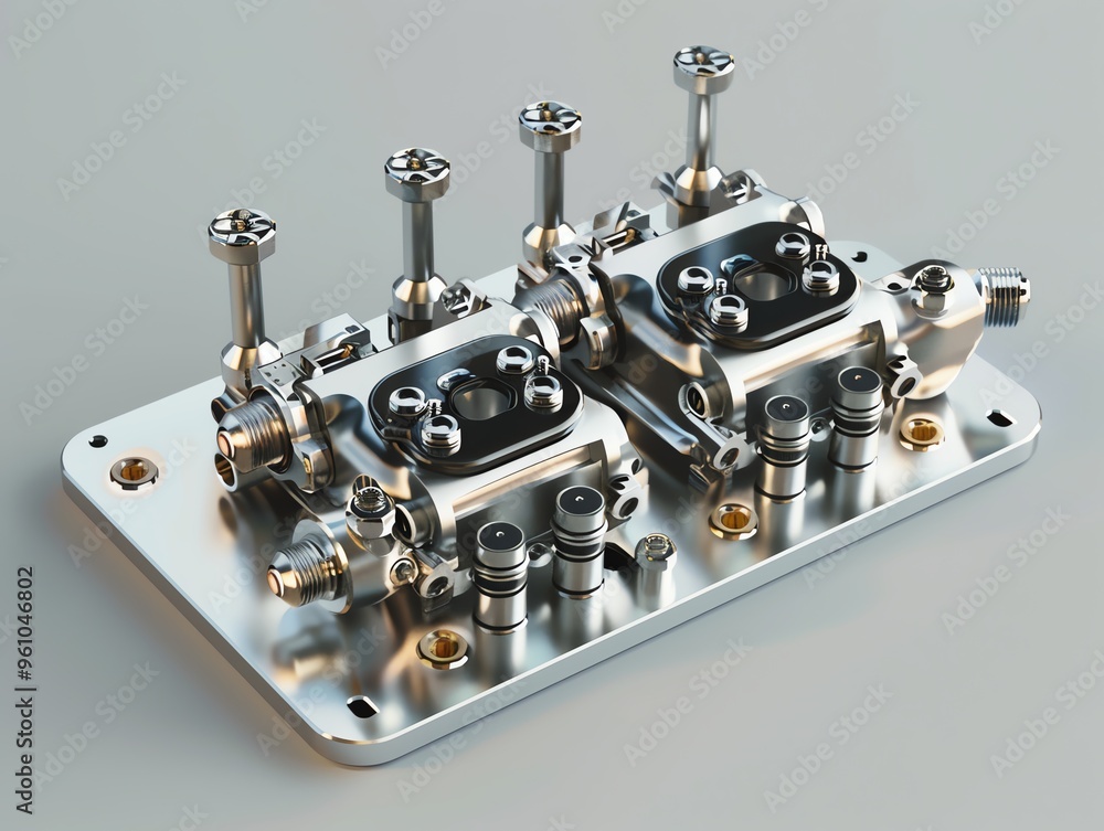 A 3D render of a sidebyside manifold absolute pressure sensor A 3D render of a sidebyside manifold absolute pressure sensor