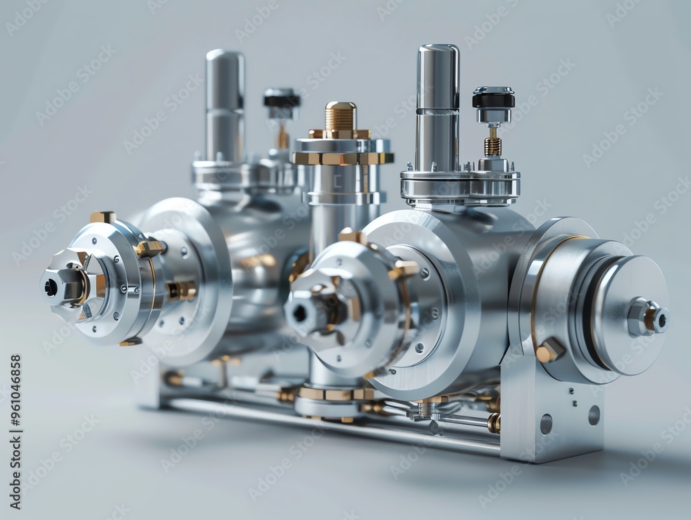 A 3D render of a sidebyside ambient air pressure transducer A 3D render of a sidebyside ambient air pressure transducer