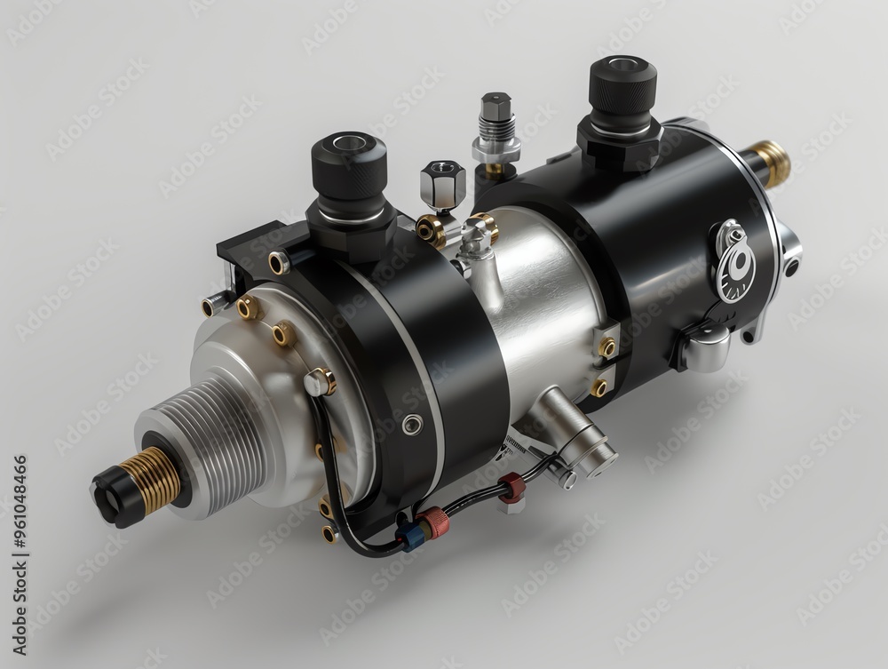 A 3D render of an ATV air pressure transducer A 3D render of an ATV air pressure transducer