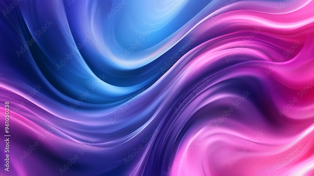 Abstract background with blue and pink wavy lines. Abstract background with blue and pink wavy lines.