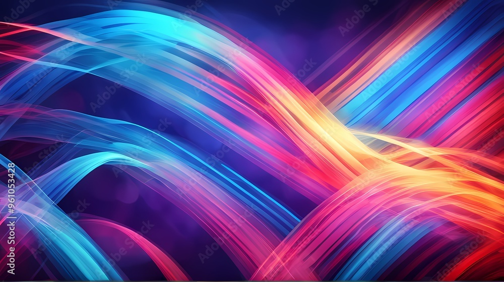 Obraz premium abstract colorful wave background
