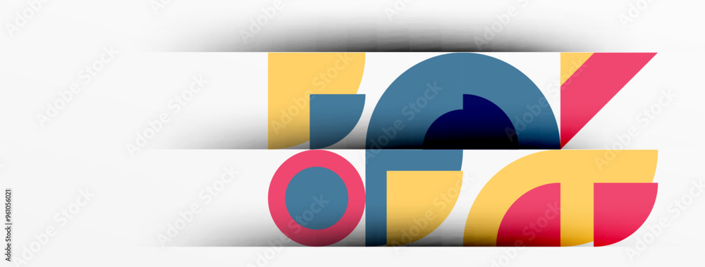 Geometric design abstract background - circles squares Geometric design abstract background - circles squares